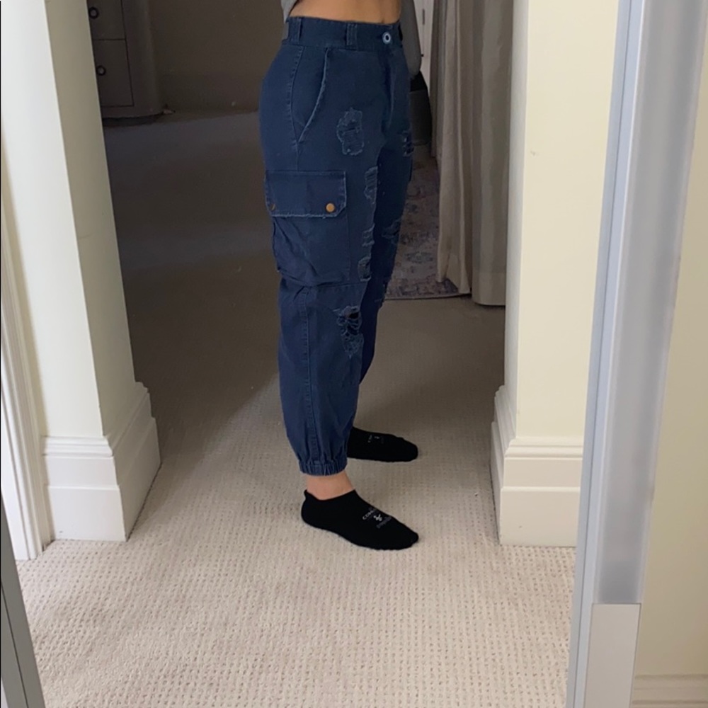Super cute blue cargo pants